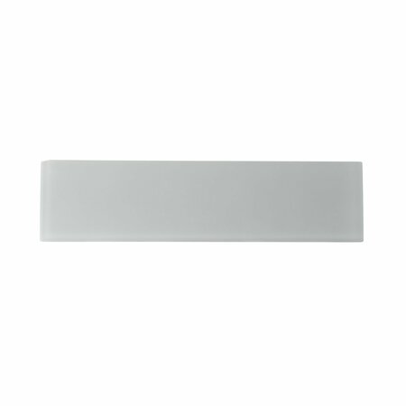 APOLLO TILE 3X12 Frosted Grey Subway Glass Tile 5 Sq.Ft., 20PK APLA99092M312EC105